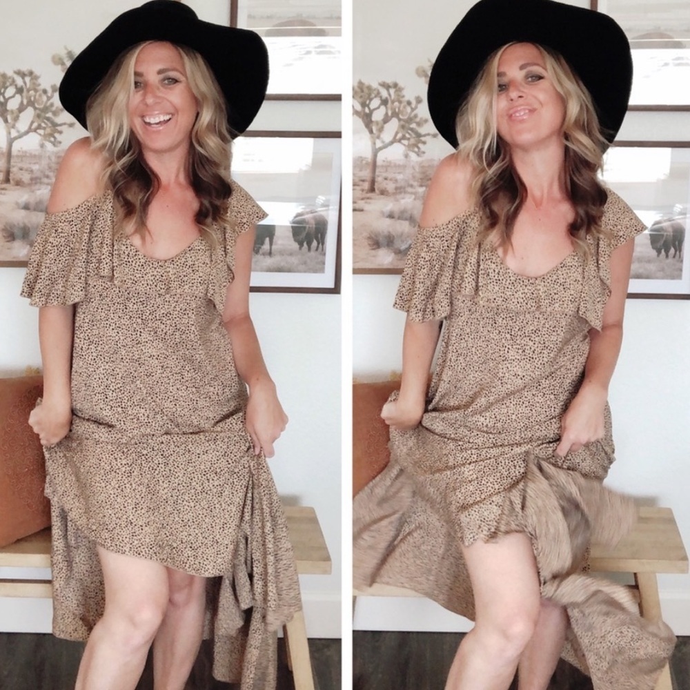 Animal Print Woven Midi Dress - Picture 8 of 12